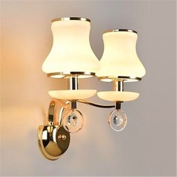 Modern Contemporary Electroplated Feature for Crystal Mini Style Eye Protection Wall Lights