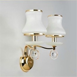 Modern Contemporary Electroplated Feature for Crystal Mini Style Eye Protection Wall Lights