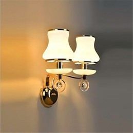 Modern Contemporary Electroplated Feature for Crystal Mini Style Eye Protection Wall Lights