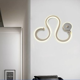 Modern Minimalist Lamp Aluminum Lamp Bedroom Bedside Lamp Decoration Designers Shaped Corridor Lighting Creative Living Room Lamps