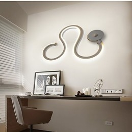 Modern Minimalist Lamp Aluminum Lamp Bedroom Bedside Lamp Decoration Designers Shaped Corridor Lighting Creative Living Room Lamps