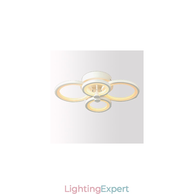 42W Flush Mount Modern Contemporary Painting Metal
