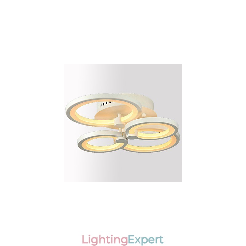 42W Flush Mount Modern Contemporary Painting Metal