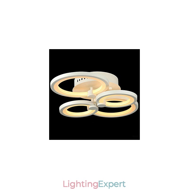 42W Flush Mount Modern Contemporary Painting Metal