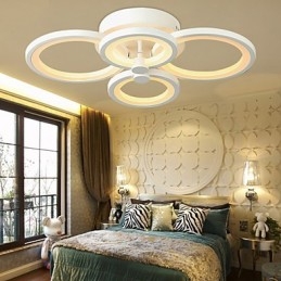 42W Flush Mount Modern Contemporary Painting Metal