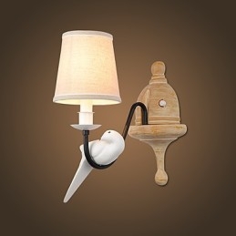 Rustic Lodge Simple Vintage Painting Feature Ambient Light Wall Sconces Wall Light