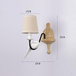 Rustic Lodge Simple Vintage Painting Feature Ambient Light Wall Sconces Wall Light