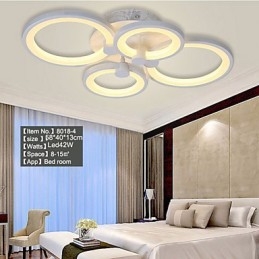 42W Flush Mount Modern Contemporary Painting Metal