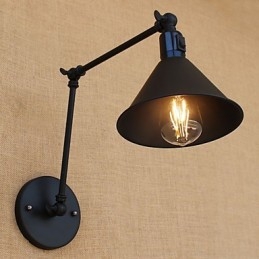 Country Retro Painting Feature for Mini Style Swing Arm Eye Protection Downlight Swing Arm Lights
