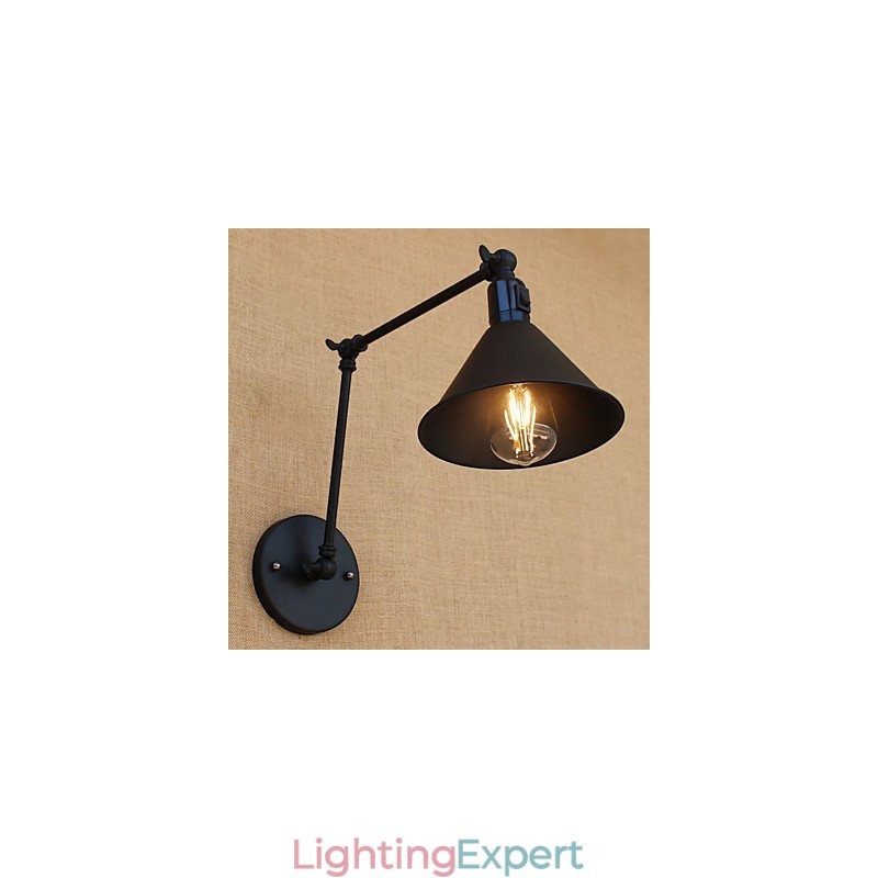 Country Retro Painting Feature for Mini Style Swing Arm Eye Protection Downlight Swing Arm Lights
