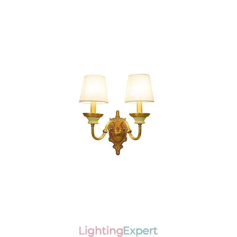 Simple Country Traditional Classic Brass Feature for Mini Style Uplight Wall Sconces Wall Light