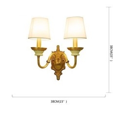 Simple Country Traditional Classic Brass Feature for Mini Style Uplight Wall Sconces Wall Light