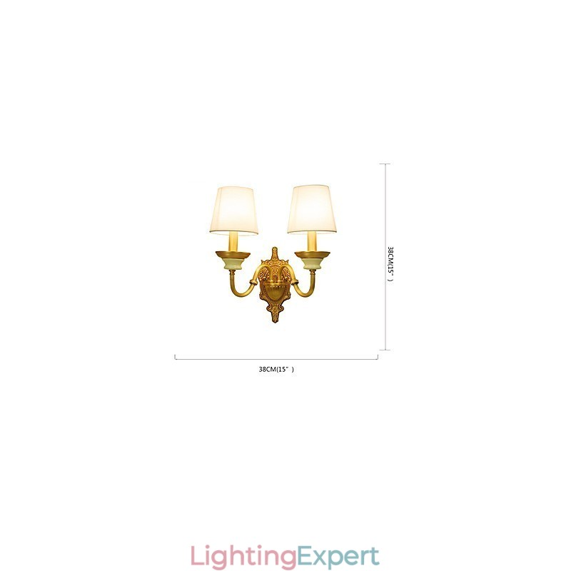 Simple Country Traditional Classic Brass Feature for Mini Style Uplight Wall Sconces Wall Light