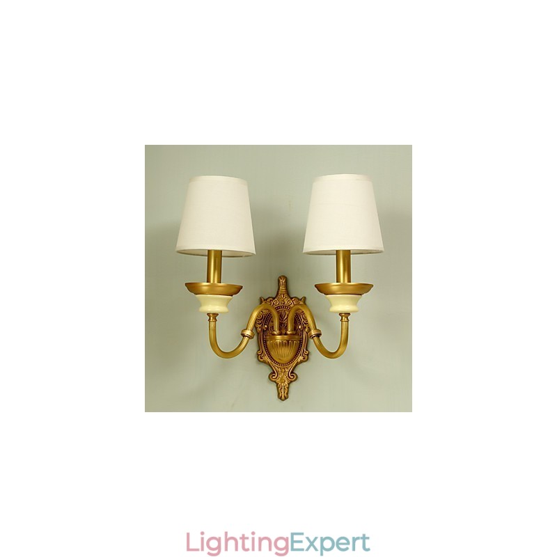 Simple Country Traditional Classic Brass Feature for Mini Style Uplight Wall Sconces Wall Light