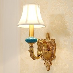 Simple Country Traditional Classic Brass Feature for Mini Style Uplight Wall Sconces Wall Light