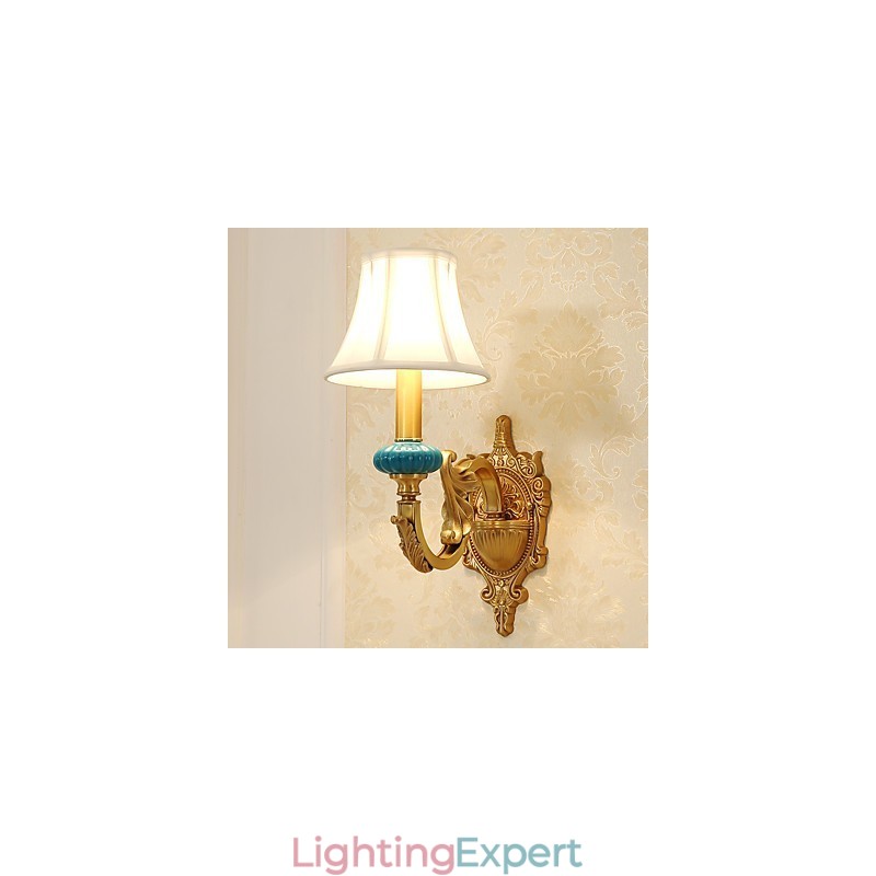 Simple Country Traditional Classic Brass Feature for Mini Style Uplight Wall Sconces Wall Light