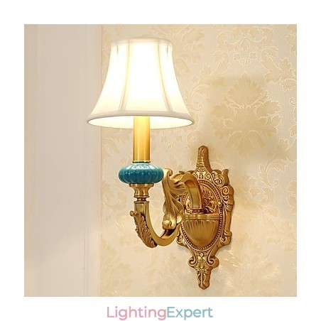 Simple Country Traditional Classic Brass Feature for Mini Style Uplight Wall Sconces Wall Light