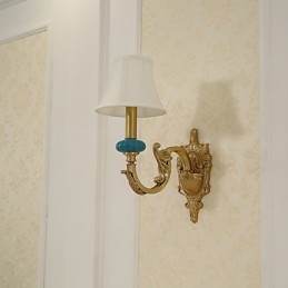 Simple Country Traditional Classic Brass Feature for Mini Style Uplight Wall Sconces Wall Light