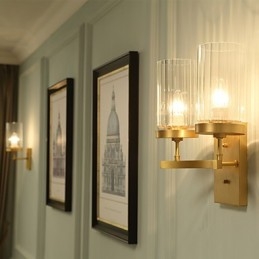 Traditional Classic Country Brass Feature for Mini Style Uplight Wall Sconces Wall Light