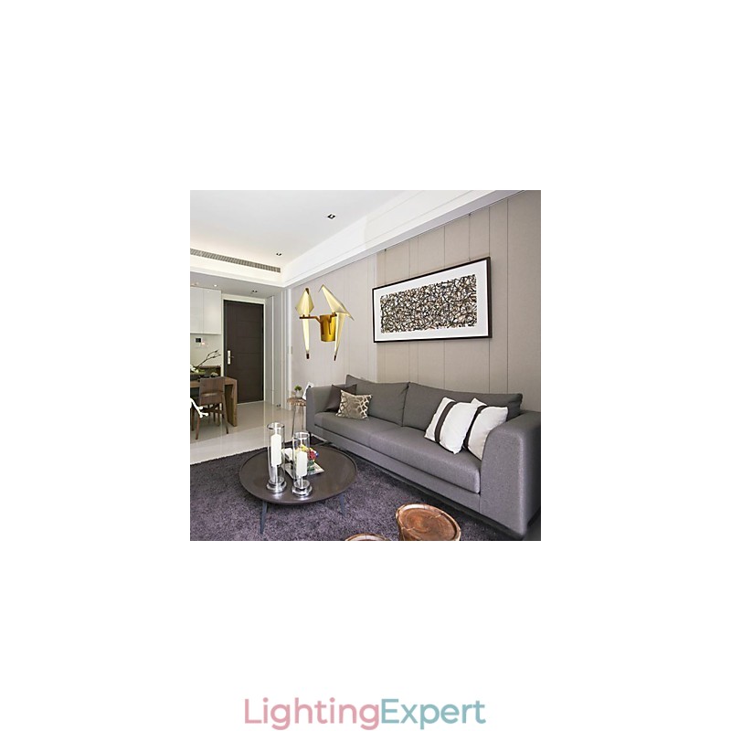 Integrated Simple Traditional Classic Country Gold Feature for Mini Style Ambient Light