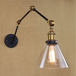 Simple Vintage Country Retro Painting Feature for Swing Arm Eye Protection Ambient Light