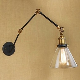 Simple Vintage Country Retro Painting Feature for Swing Arm Eye Protection Ambient Light