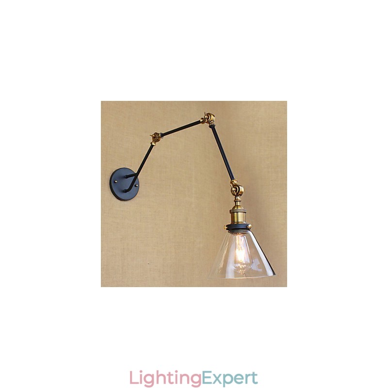 Simple Vintage Country Retro Painting Feature for Swing Arm Eye Protection Ambient Light