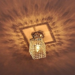 Modern Contemporary Crystal Mini Style Painting Flush Mount