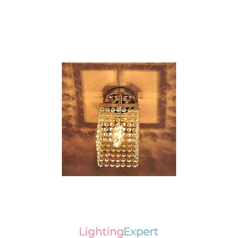 Modern Contemporary Crystal Mini Style Painting Flush Mount