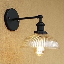 Country Retro Painting Feature for Mini Style Eye Protection Ambient Light Wall Sconces