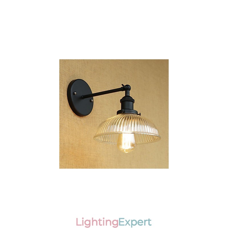 Country Retro Painting Feature for Mini Style Eye Protection Ambient Light Wall Sconces
