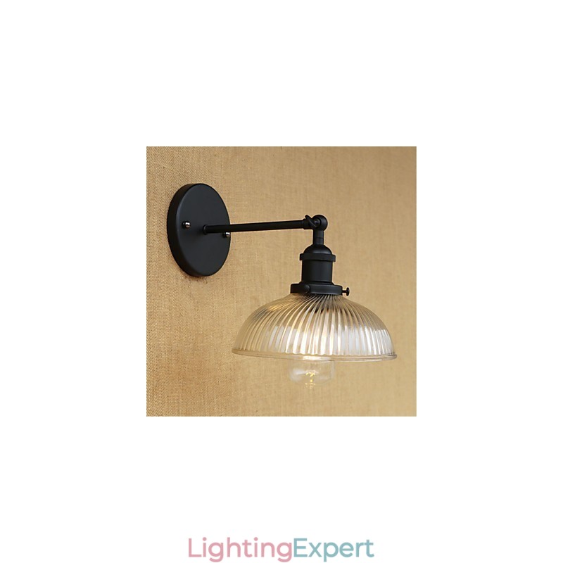Country Retro Painting Feature for Mini Style Eye Protection Ambient Light Wall Sconces