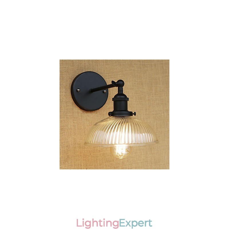 Country Retro Painting Feature for Mini Style Eye Protection Ambient Light Wall Sconces