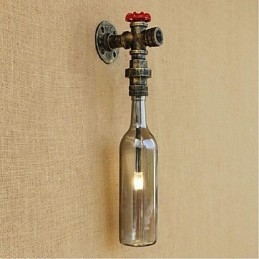 Smoke Gray Water Bottle Wall Lamp Wall Light