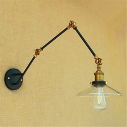 Rustic Lodge Country Chrome Feature for Swing Arm Ambient Light Swing Arm Lights
