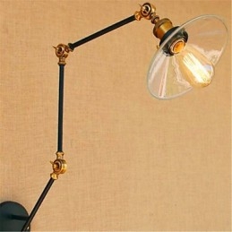 Rustic Lodge Country Chrome Feature for Swing Arm Ambient Light Swing Arm Lights