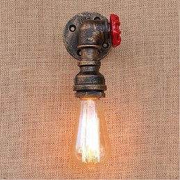 Nostalgia Simple Water Pipe Decorative Small Wall Lamp Wall Light