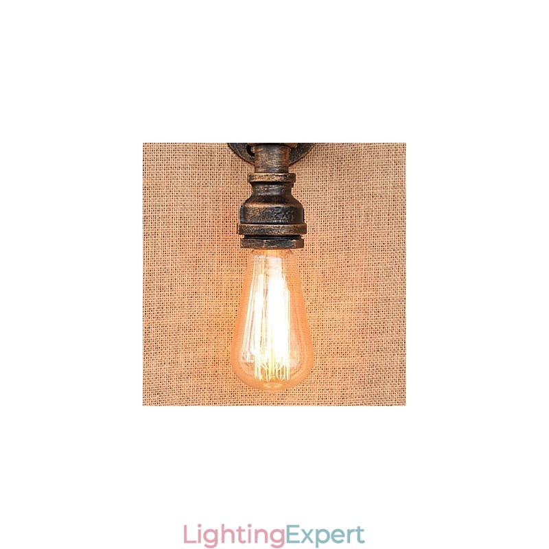 Nostalgia Simple Water Pipe Decorative Small Wall Lamp Wall Light