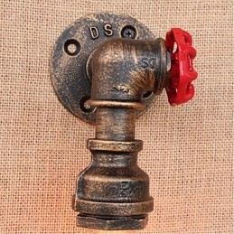 Nostalgia Simple Water Pipe Decorative Small Wall Lamp Wall Light