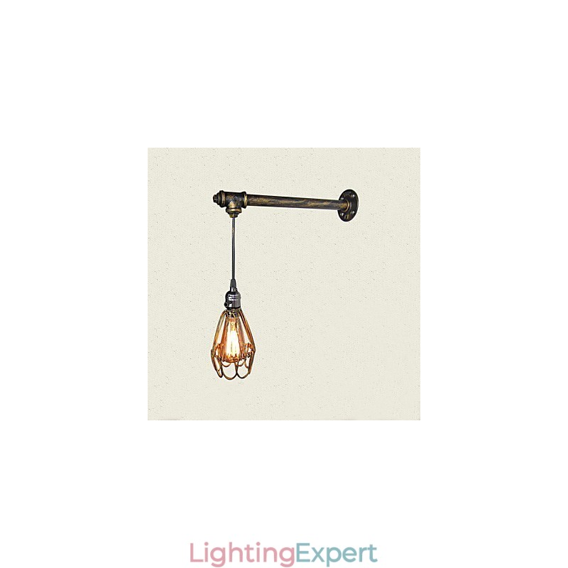 Loft vintage Wall Lights With switch Industrial Edison Fashion Simplicity Wall Sconce Metal Base Cap