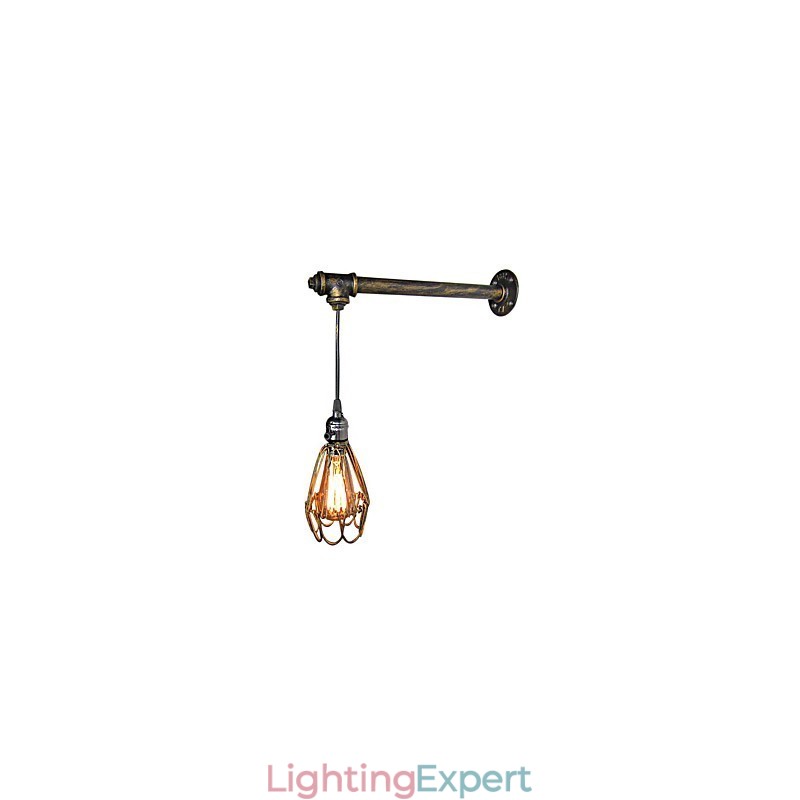 Loft vintage Wall Lights With switch Industrial Edison Fashion Simplicity Wall Sconce Metal Base Cap