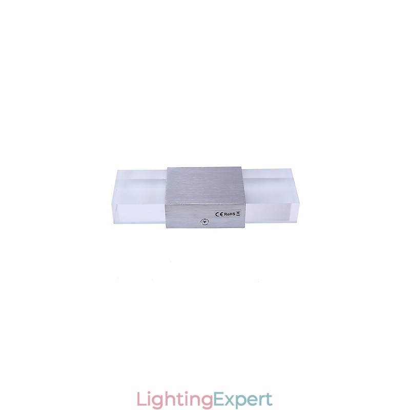 6 Fluorescent Tube Socket Modern Contemporary Shiny Feature for Ambient Light Wall Sconces Wall Light