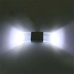 6 Fluorescent Tube Socket Modern Contemporary Shiny Feature for Ambient Light Wall Sconces Wall Light