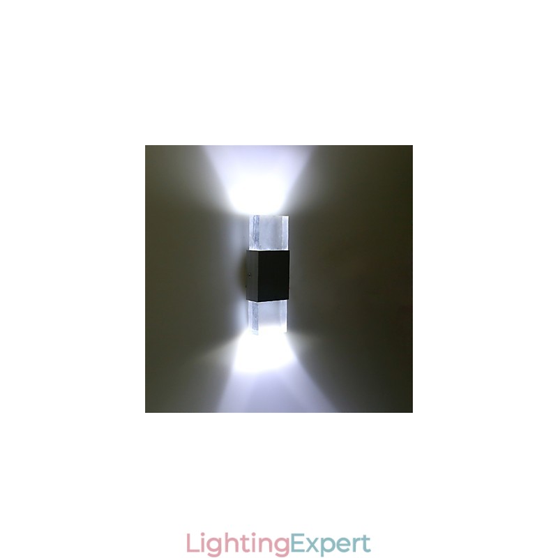 6 Fluorescent Tube Socket Modern Contemporary Shiny Feature for Ambient Light Wall Sconces Wall Light