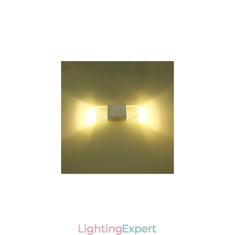 6 Fluorescent Tube Socket Modern Contemporary Shiny Feature for Ambient Light Wall Sconces Wall Light