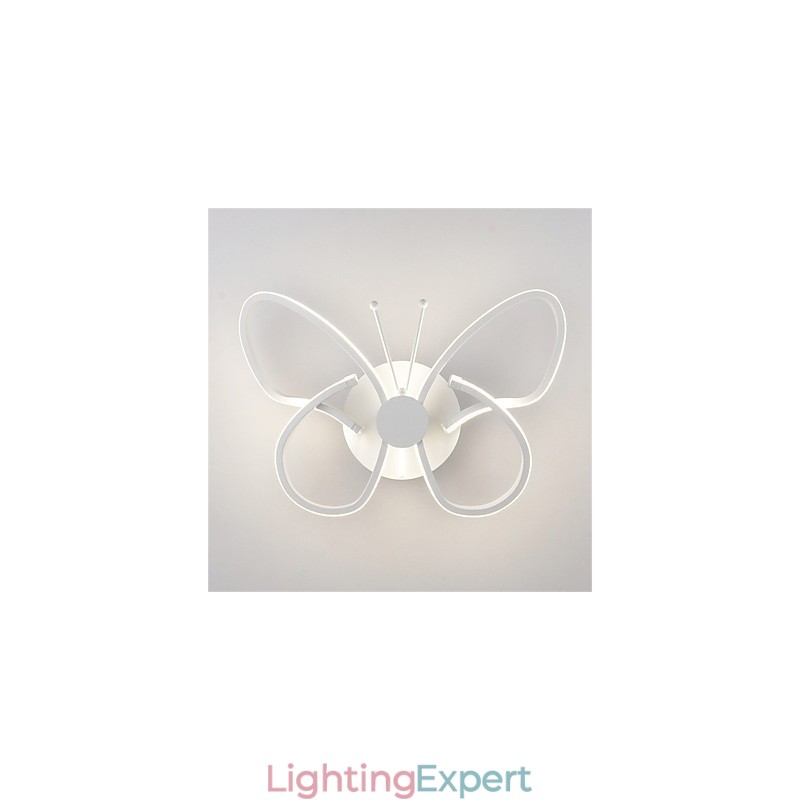 Modern Wall Lights Butterfly Shape Creative Metal Acrylic Living Room Hallway Bedroom Hotel rooms Bedside Lamp
