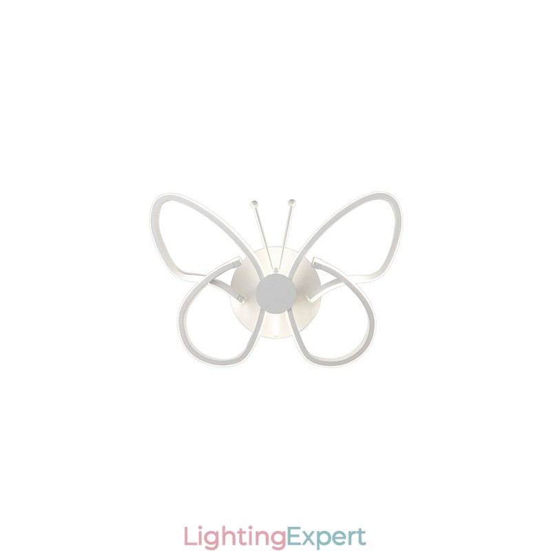 Modern Wall Lights Butterfly Shape Creative Metal Acrylic Living Room Hallway Bedroom Hotel rooms Bedside Lamp