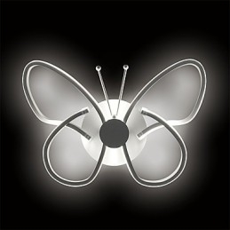 Modern Wall Lights Butterfly Shape Creative Metal Acrylic Living Room Hallway Bedroom Hotel rooms Bedside Lamp
