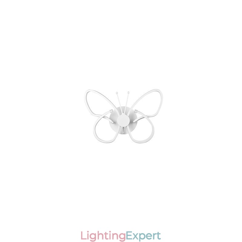Modern Wall Lights Butterfly Shape Creative Metal Acrylic Living Room Hallway Bedroom Hotel rooms Bedside Lamp