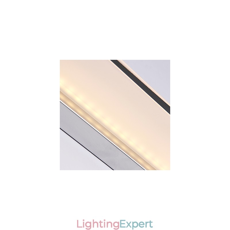 Integrated Modern Contemporary Electroplated Feature for Ambient Light Bathroom Lighting Wall Light